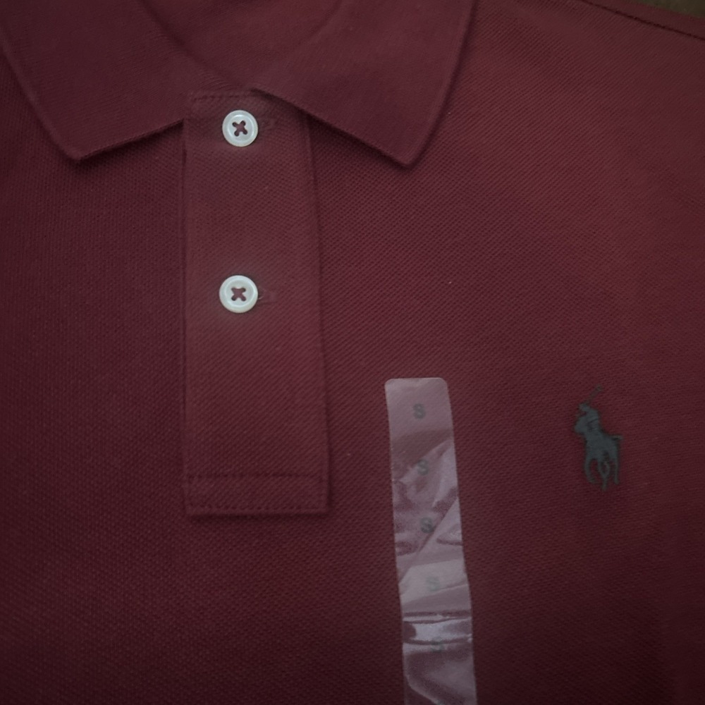 Polo Ralph Lauren Boys Shirt Size S Short Sleeve Burgundy Polo Classic Fit